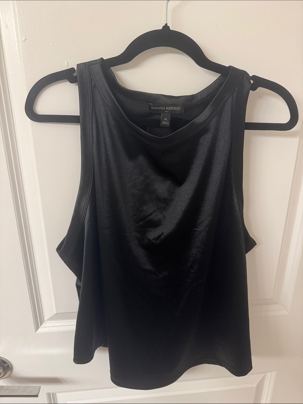 Banana Republic Black Satin-Look Tank